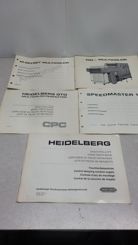 Parts book original heidelberg - parts,