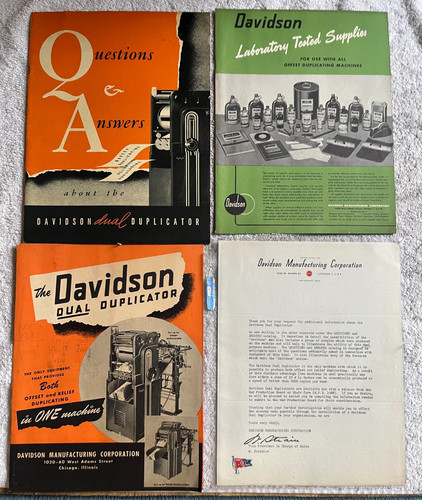 Davidson dual duplicator - davidson,